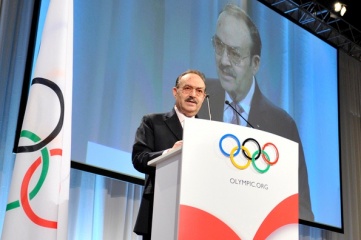 Mario Vázquez Raña at the 2009 IOC Congress (Photo copyright: IOC/R. Juilliart)