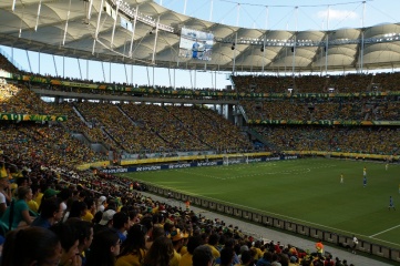 Arena Group installed demountable seats in 2014 World Cup venues including Arena Fonte Nova (pictured) and Arena do Sao Paulo