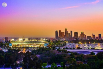 Dodger Stadium and the LA skyline (Image: discoverlosangeles.com)