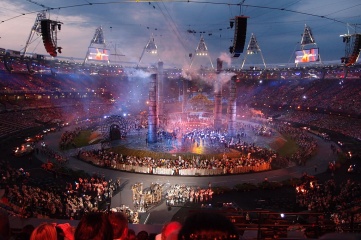Rehearsal for the opening ceremony of the 2012 Olympic Games in London (Photo: Matt Lancashire)