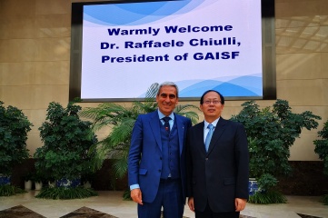 President and Minister Gou Zhongwen and President Raffaele Chiulli