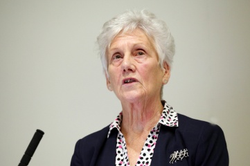 Commonwealth Games Federation President Dame Louise Martin DBE speaking at Host City 2019