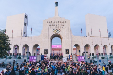 The launch of the LA 2024 volunteer service programme.