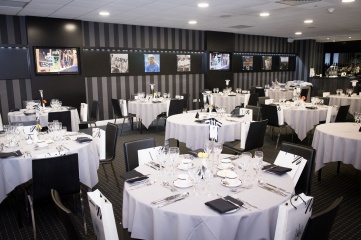 The walls of the suite have been lined with images of Sir Bobby's career