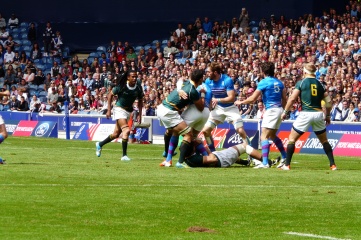 Scotland and South Africa battling it out in a packed Ibrox stadium (Photo: HOST CITY)