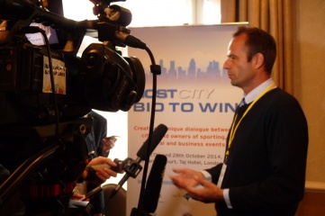 Alexander Koch, corporate communication manager at FIFA (pictured here at HOST CITY Bid to Win in October) is to speak at HOST CITY 2015 (Photo: HOST CITY)